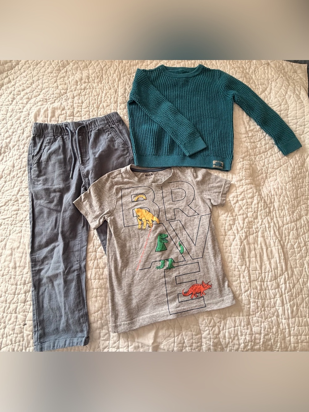 Lot of clothing for a five- to six-year-old boy